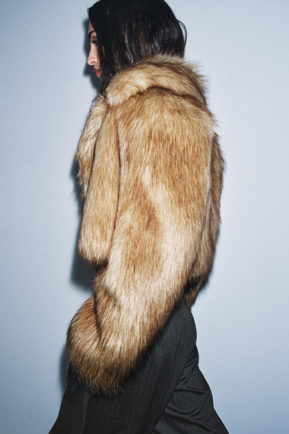 SHORT FAUX FUR-EFFECT JACKET