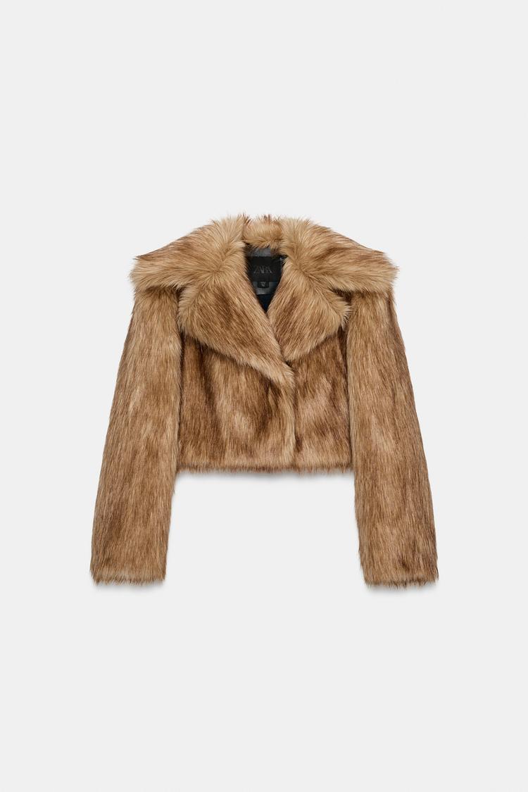 SHORT FAUX FUR-EFFECT JACKET
